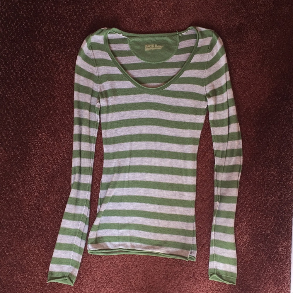 Striped long sleeve shirt